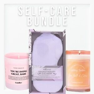 Aromatherapy Relaxation Eye Mask and Candles Bundle